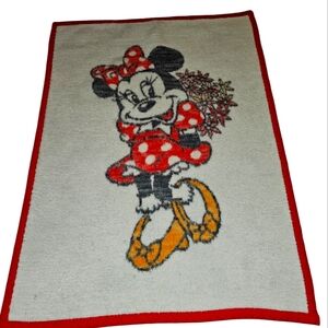Vintage biederlack walt disney Minnie mouse small baby blanket